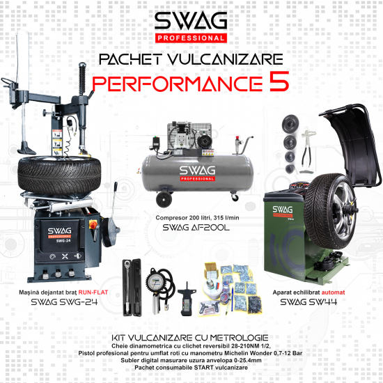 Pachet vulcanizare 24 inch SWAG PERFORMANCE 5